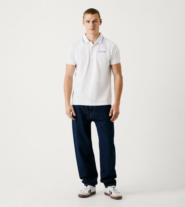 Red Bull Racing X Pepe Jeans Red Bull Racing X Pepe Jeans - White Polo T-shirts