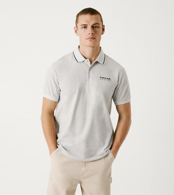 Red Bull Racing X Pepe Jeans Red Bull Racing X Pepe Jeans - Grey Polo T-shirts