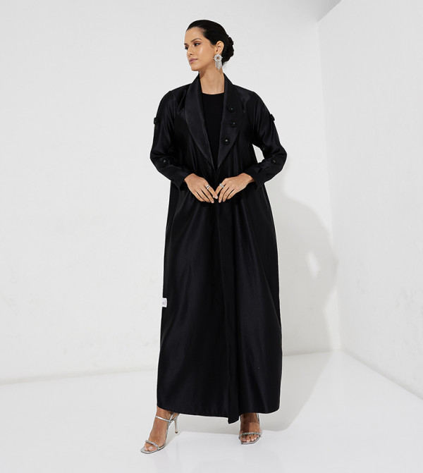 Rosette Abaya Rosette Abaya - Black Abayas