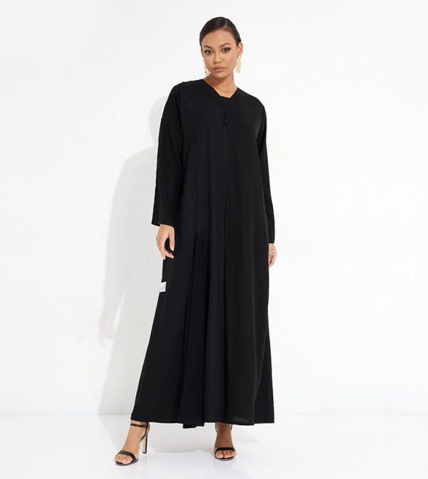  روزيت للعباية   عباية - أسود Abayas