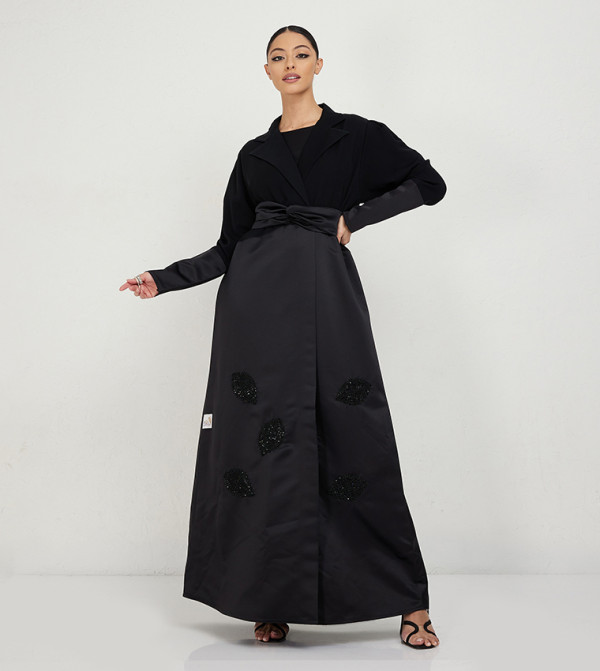 Rosette Abaya  - Black Abayas