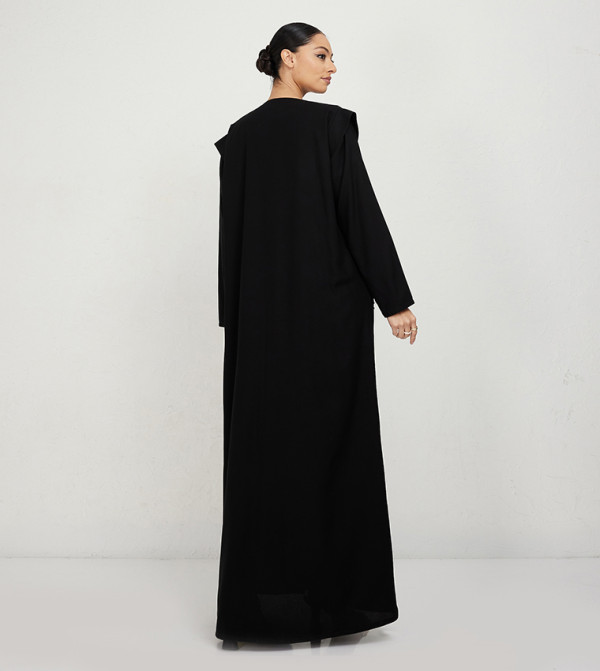 Rosette Abaya  - Black Abayas