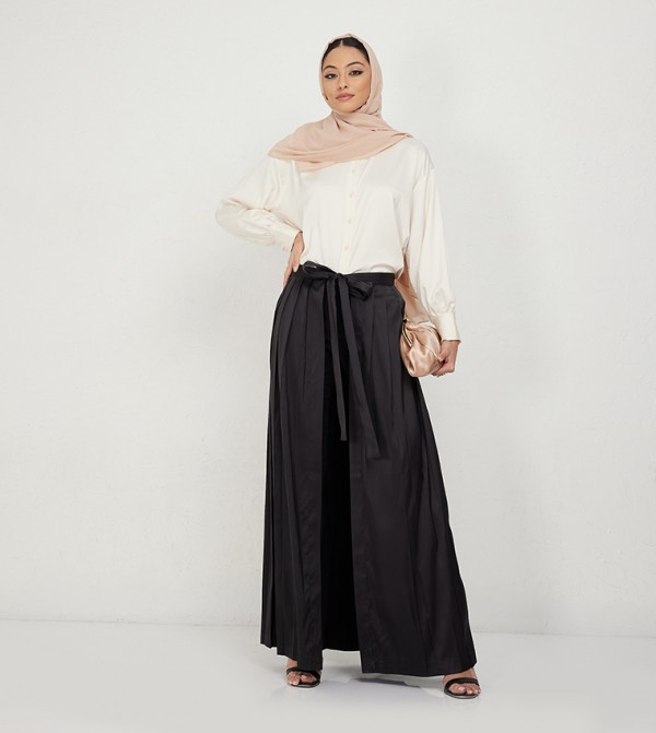 Rosette Abaya Arabian Clothing - Black Skirts