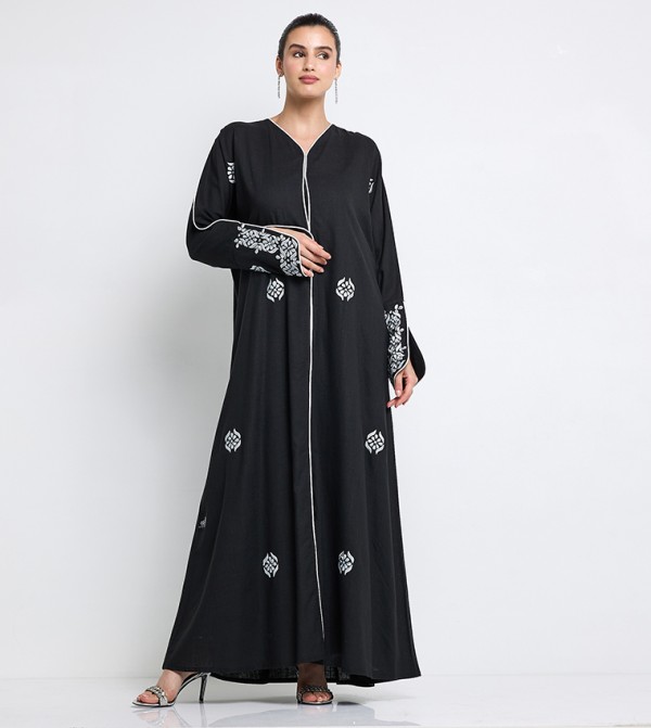Rosette Abaya Rosette Abaya - Black Abayas
