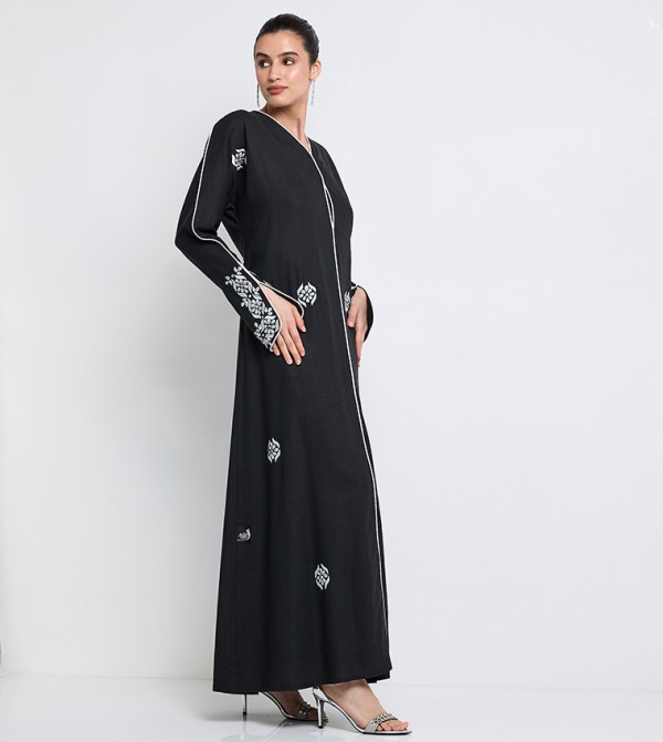 Rosette Abaya Rosette Abaya - Black Abayas
