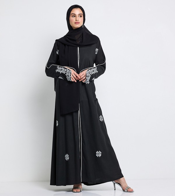 Rosette Abaya Rosette Abaya - Black Abayas