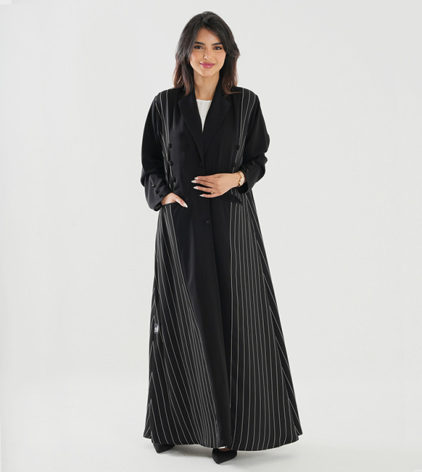 Rosette Abaya  Clothing - Black Abayas