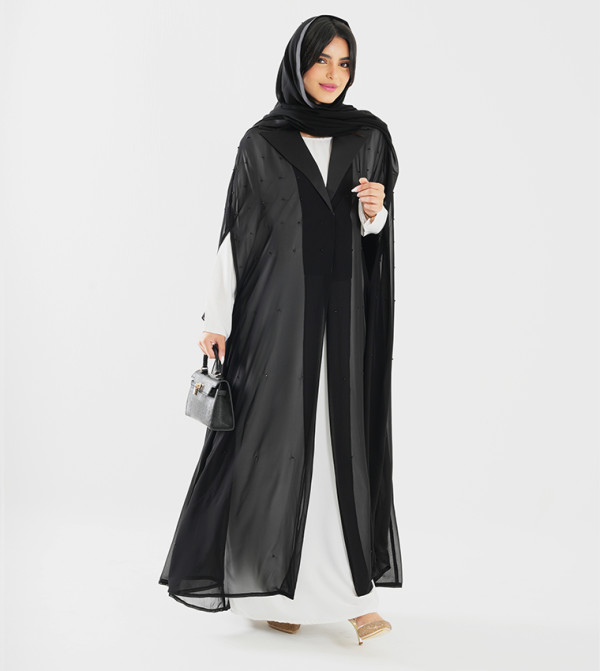 Rosette Abaya Rosette Abaya - Black Abayas