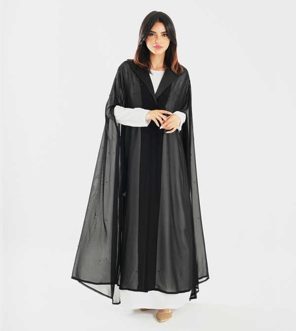 Rosette Abaya Rosette Abaya - Black Abayas
