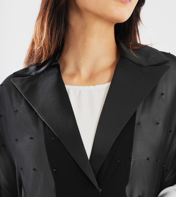 Rosette Abaya Rosette Abaya - Black Abayas