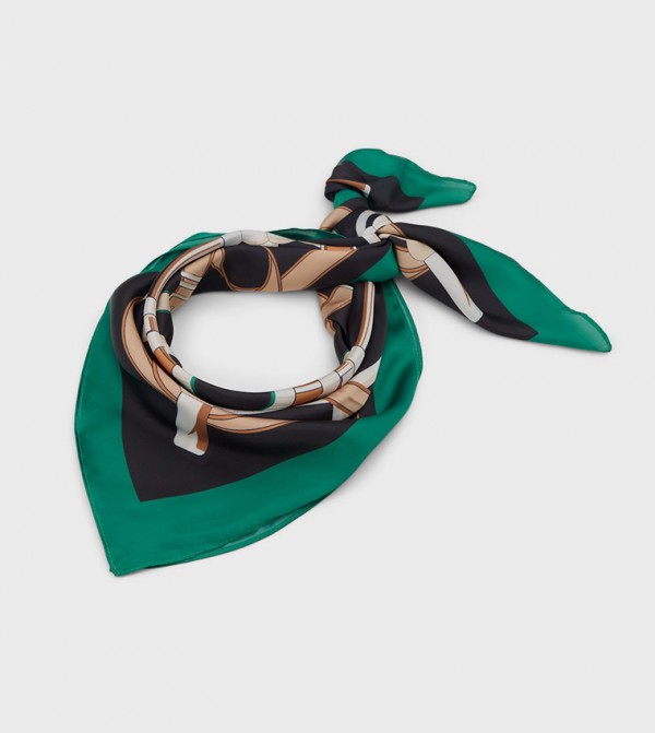 Aldo Accessories Scarves - Green Silk Scarves