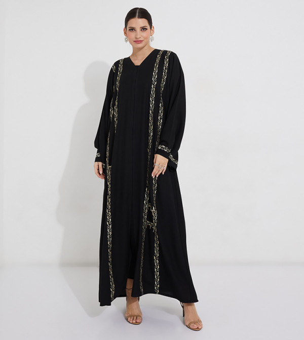  روزيت للعباية   روزيت للعباية  - أسود Abayas