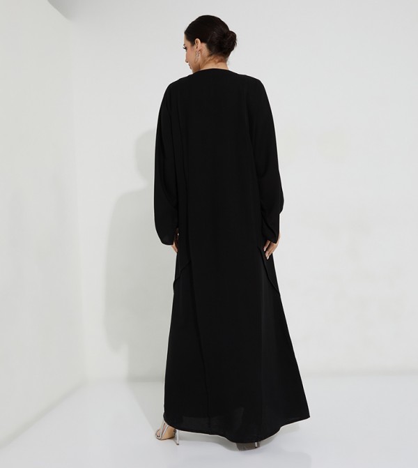 Rosette Abaya Rosette Abaya - Black Abayas