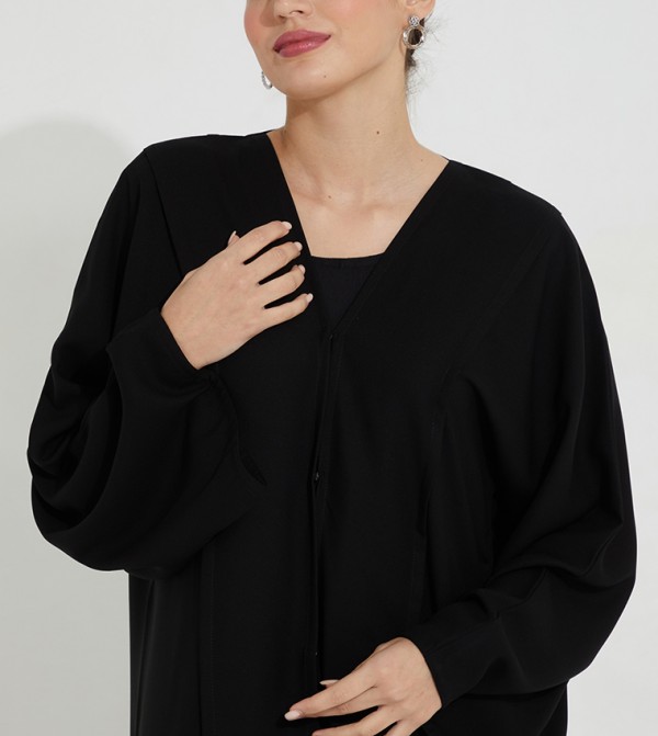 Rosette Abaya Rosette Abaya - Black Abayas