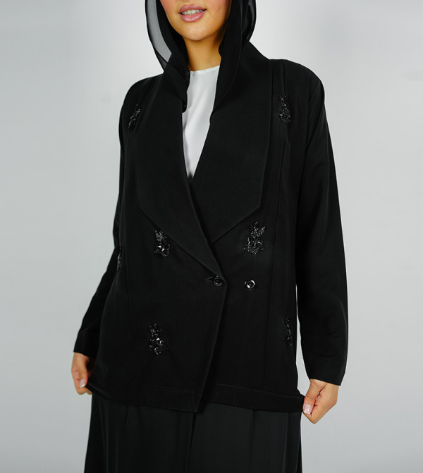  روزيت للعباية   روزيت للعباية  - أسود Abayas