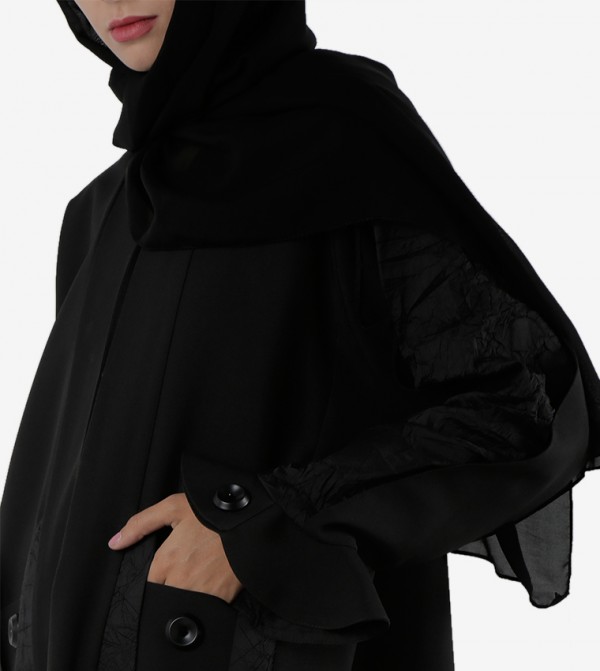 روزا عباية  - أسود Abayas