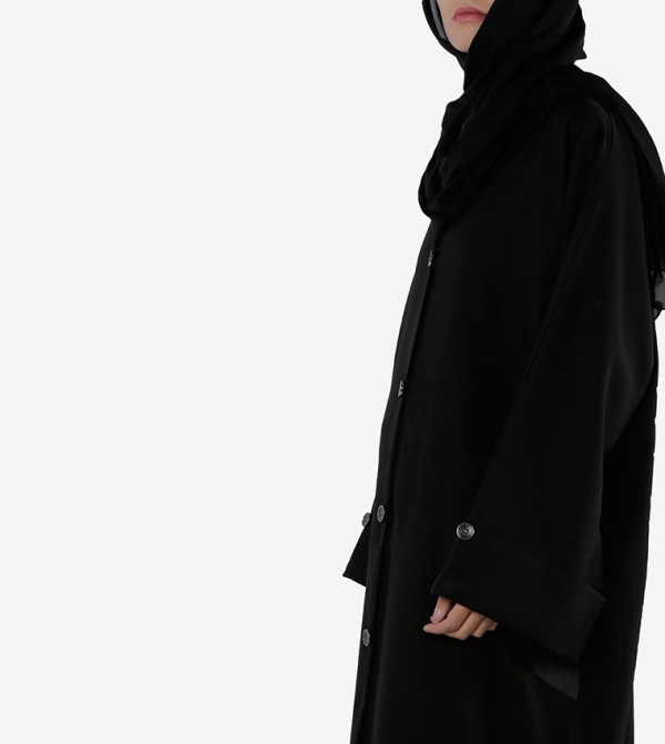 روزا عباية  - أسود Abayas