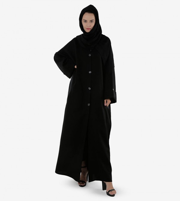 روزا عباية  - أسود Abayas
