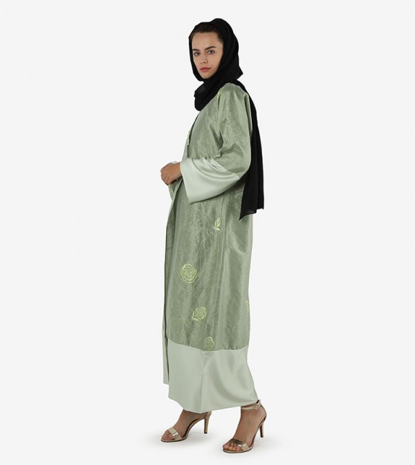 روزا عباية Womenlogopage - أخضر Abayas