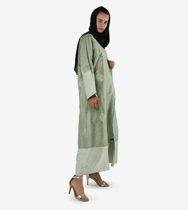 روزا عباية Womenlogopage - أخضر Abayas