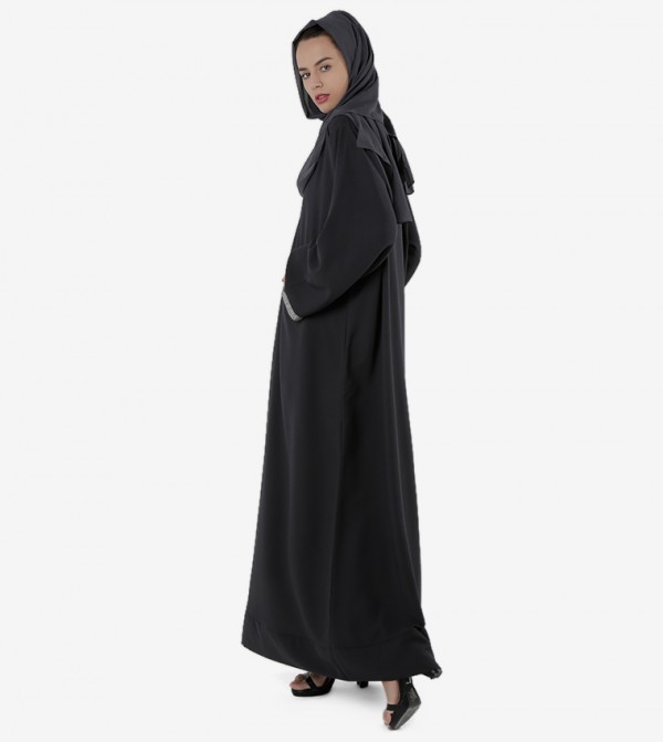 Roza Abaya  Arabian Clothing - Black Abayas