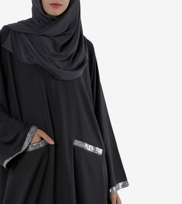 Roza Abaya  Arabian Clothing - Black Abayas