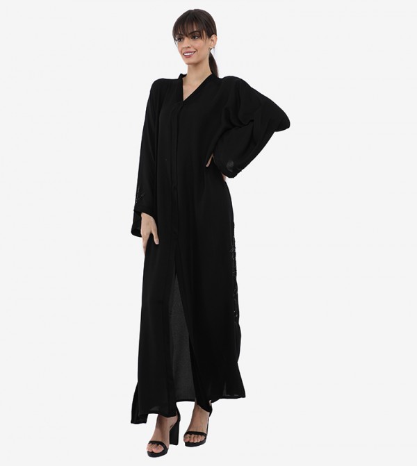 Roza Abaya  Arabian Clothing - Black Abayas