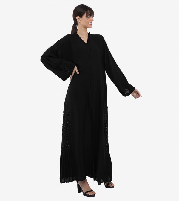 Roza Abaya  Arabian Clothing - Black Abayas