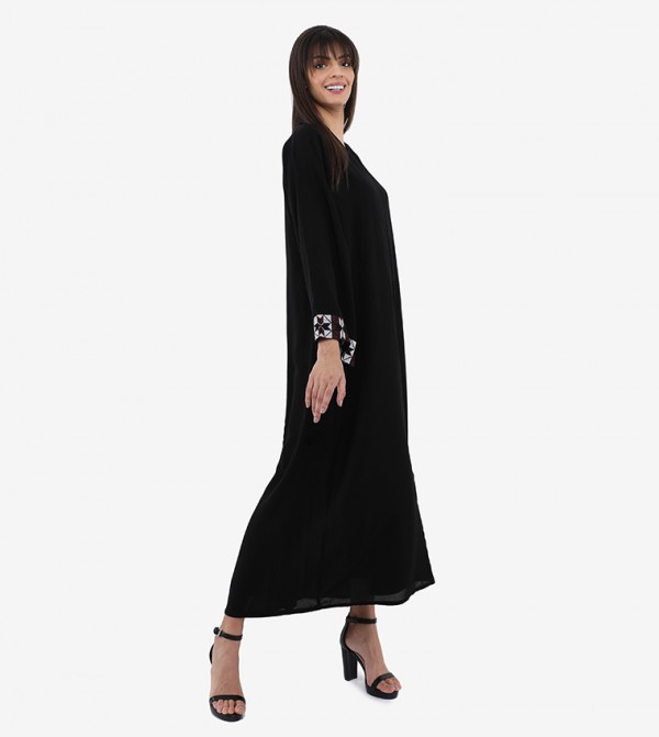 Roza Abaya  Arabian Clothing - Black Abayas