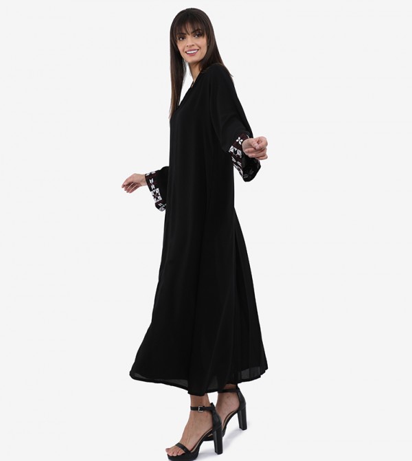 Roza Abaya  Arabian Clothing - Black Abayas