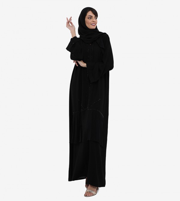 روزا عباية  ملابس عربية  - أسود Abayas