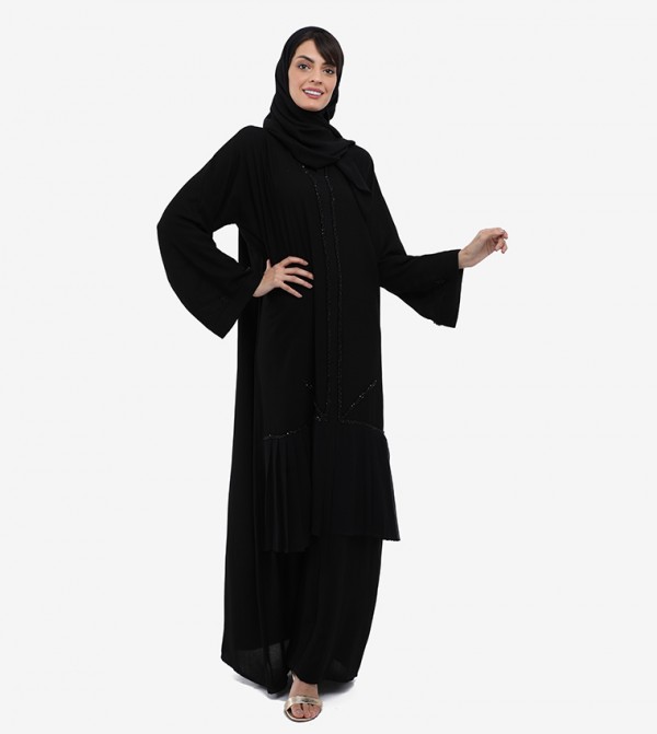 روزا عباية  ملابس عربية  - أسود Abayas