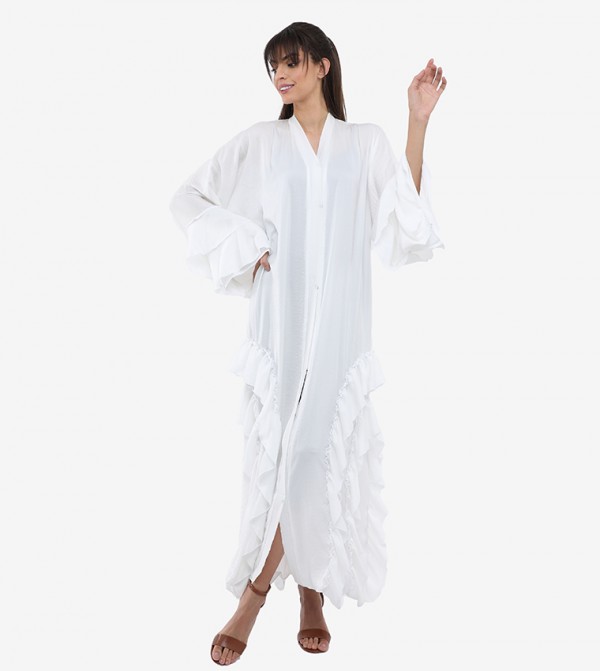 Roza Abaya  - White Abayas