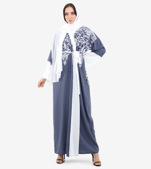 Roza Abaya Roza Abaya - Grey Abayas