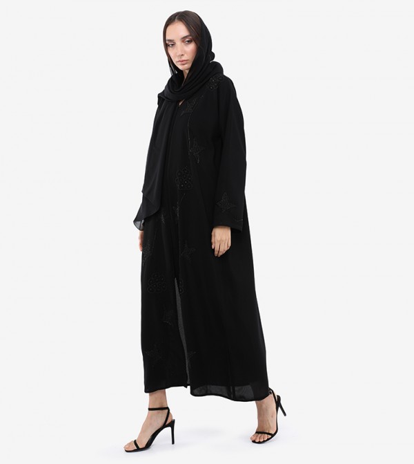 Roza Abaya  Arabian Clothing - Black Abayas