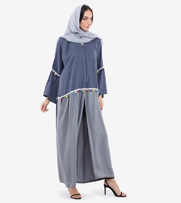 Roza Abaya Roza Abaya - Grey Abayas