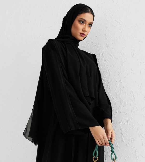 روزا عباية  ملابس عربية  - أسود Abayas