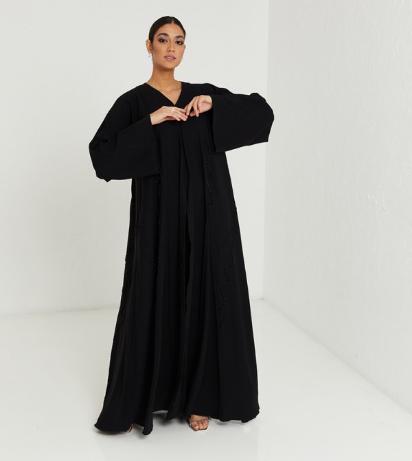 روزا عباية  ملابس - أسود Abayas