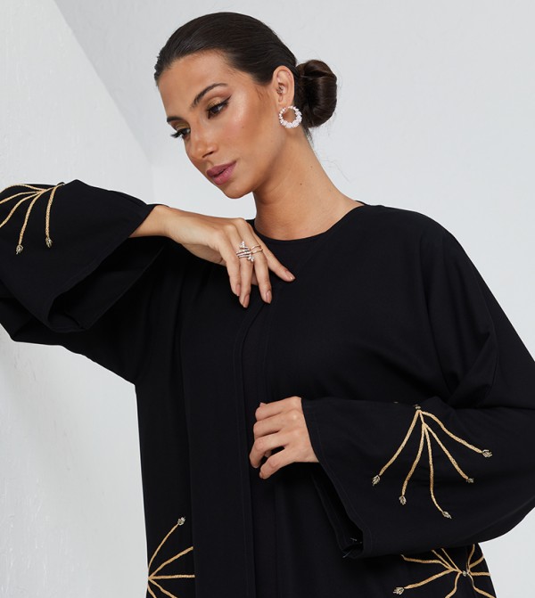 روزا عباية  - أسود Abayas
