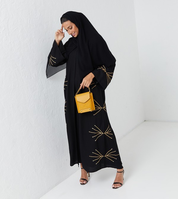 روزا عباية  - أسود Abayas