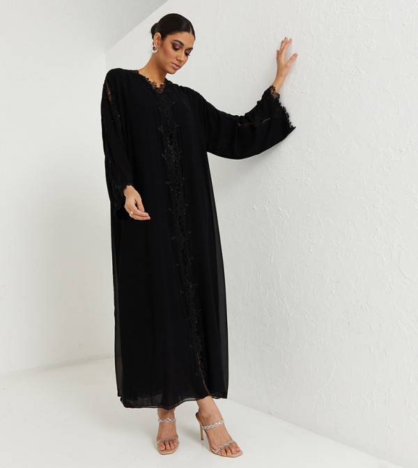 روزا عباية  عباية - أسود Abayas