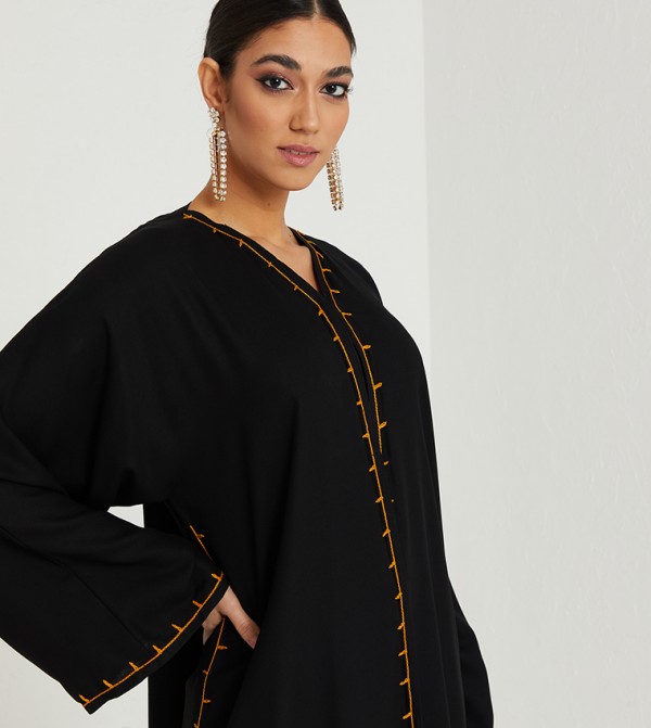 روزا عباية  ملابس - أسود Abayas