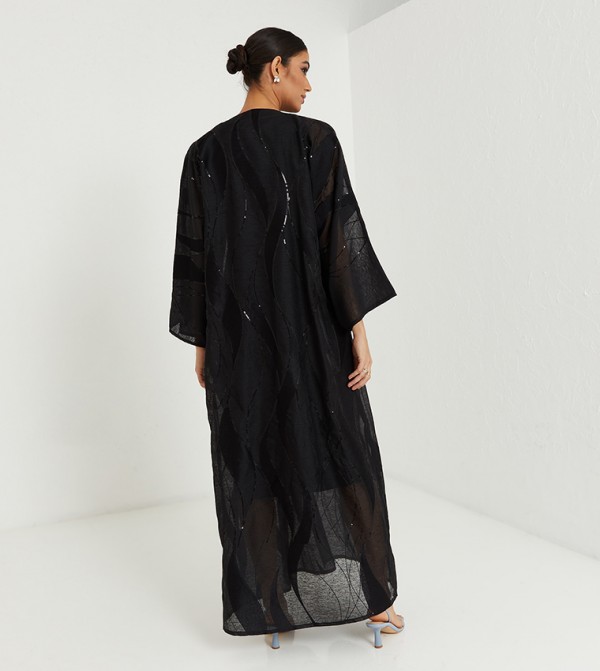 روزا عباية  ملابس عربية  - أسود Abayas