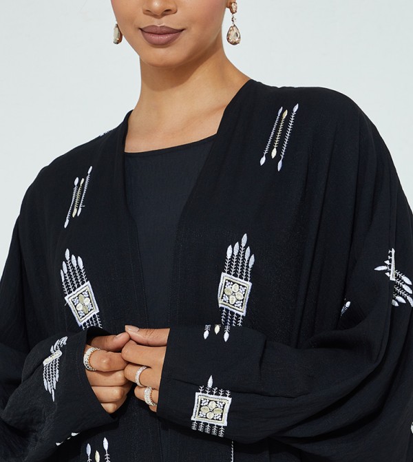 Roza Abaya  Arabian Clothing - Black Abayas