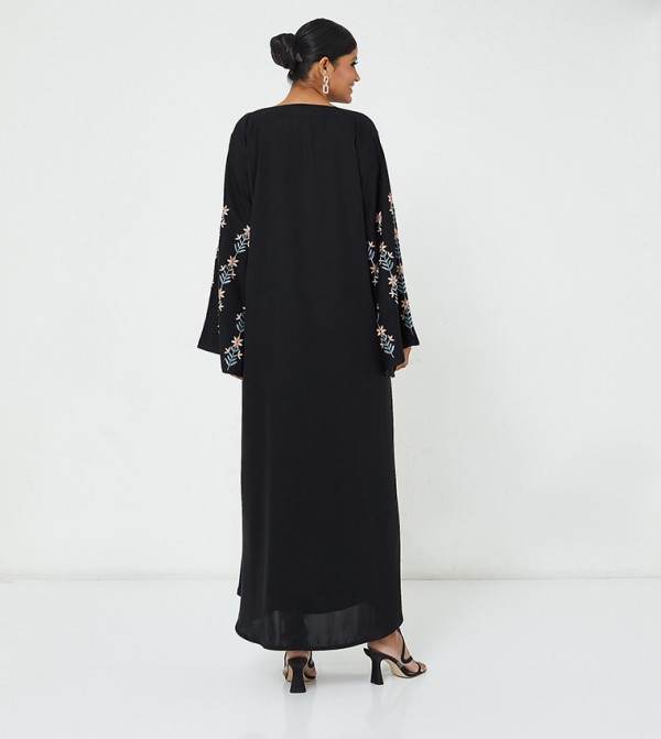 روزا عباية  ملابس - أسود Abayas