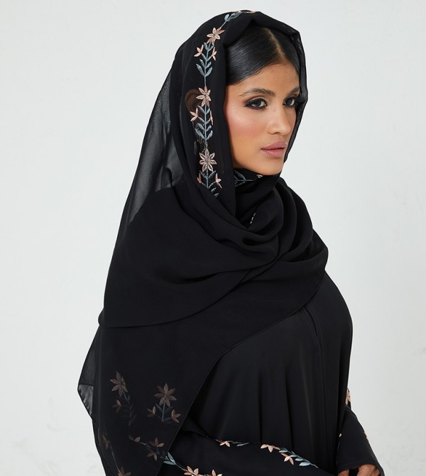 روزا عباية  ملابس - أسود Abayas