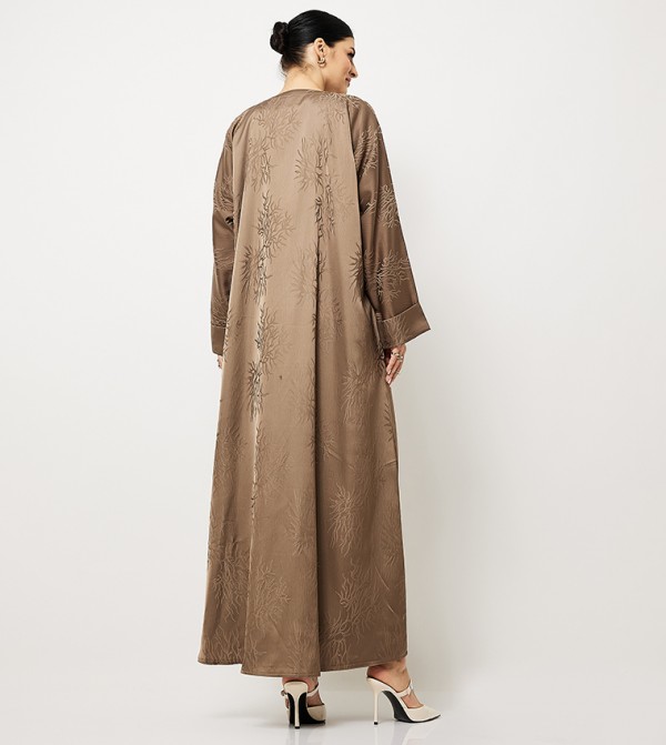 روزا عباية  ملابس عربية  - بني  Abayas