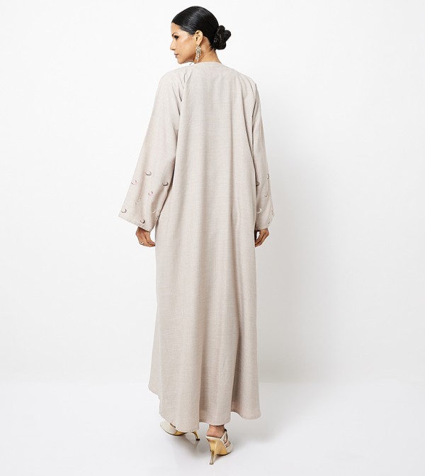 Roza Abaya  Clothing - Beige Abayas