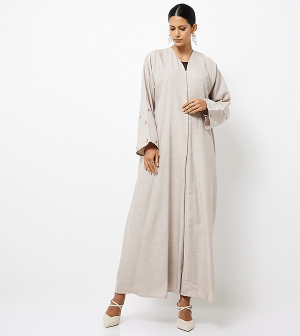 Roza Abaya  Clothing - Beige Abayas