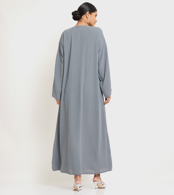 Roza Abaya  Clothing - Grey Abayas